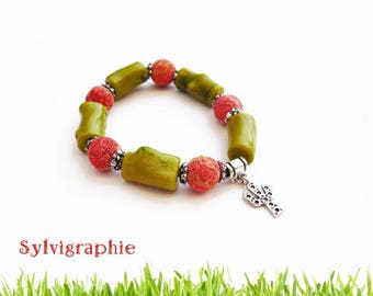 Bracelet coral beads