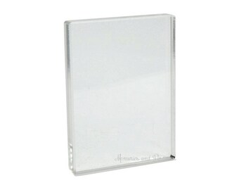 Acrylic Stamping Block - Small Stamping Block - Stamp Block - Clear Stamp Block - 3x4x.5 - Apple Pie Memories - 366704