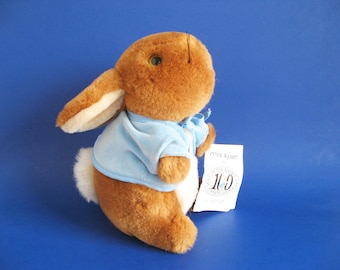 Vintage Peter Rabbit Stuffed Animal Toy by Eden Beatrix Potter 1990s Toy