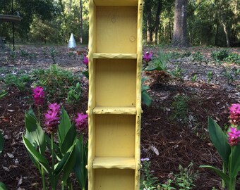 Vintage Yellow Nicnack Shelf