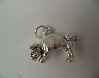 STERLING SILVER 3D Taurus Horoscope Charm for Charm Bracelet