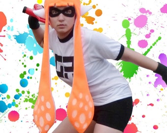 Splatoon Hat, Cosplay Hat, On Sale, Gifts for her, Inkling Girl, Splatoon Wig, Comic Con, Ready To Ship.