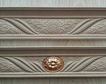 Silicone rubber for gypsum Cornice mould plaster decorations mould making Silicone mold for the production of plaster baguette Tile mold