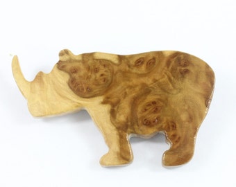 Wood Brooch - Australian York Gum Burl Wood Brooch - Hand Made in Australia