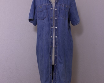 Vintage Tommy Hilfiger Denim Shirt Dress