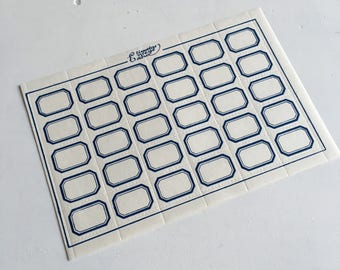 Vintage gummed labels