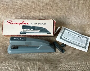Mid-Century Topaz Swingline Stapler With Box and Instructions