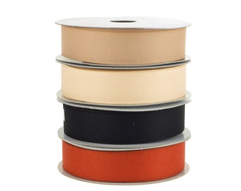 Herringbone Grosgrain Ribbon, 7/8-Inch, 10 Yards