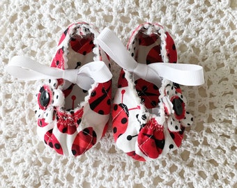 Ladybug Baby Mary Jane's in Two Sizes