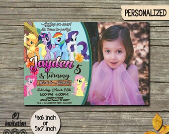My Little Pony Invitation,My Little Pony Invite,My Little Pony Party,Little Pony Birthday,Pony Invitation,Pony Birthday,Pony Invite FF
