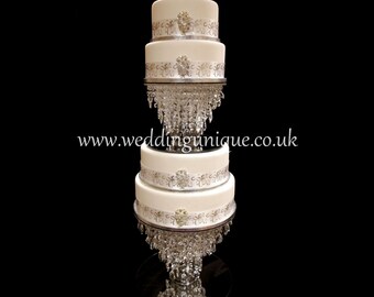 Crystal wedding cake stand, chandelier cake stand, diamante cake stand, glass crystal