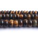Yellow Tiger Eye Beads, Natural Stone Beads Rondelle Spacer Beads For Jewelry Making 4x6mm 5x8mm 6x10mm 15''