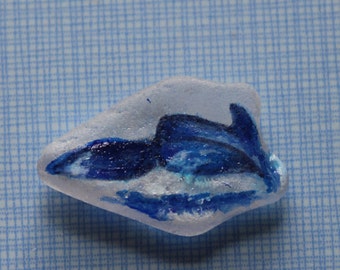 Sea Glass Humpback Whale Keepsake
