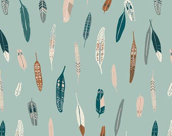 Campsite by AGF Studio for Art Gallery Fabrics - Heather & Feathers - CAP-C-9004 - 1/2 Yard Cotton Quilt Fabric