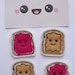 Peanut Butter and JellyFelties felties DIY Hair Clips Felt Embroidery Embellishment