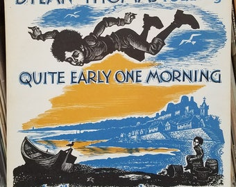 Dylan Thomas Reading Quite Early One Morning And Other Memories 1960 Spoken Word LP Caedmon Records TC 1132