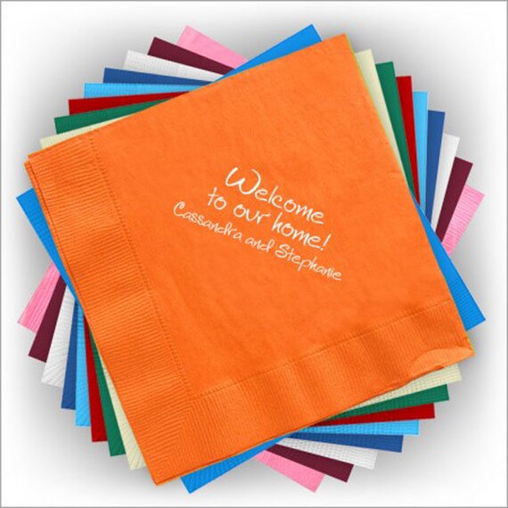 50 Custom Luncheon Napkins Personalized Dinner Napkins