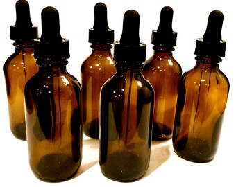 2oz (14 CT) Amber Dropper Bottles (FREE SHIPPING)