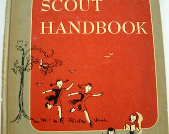 Brownie Scout Handbook, 1951, Girl Scouts, Vintage 1950s