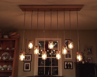 9 Light DIY Mason Jar Chandelier 9 Light DIY Mason Jar Chandelier
