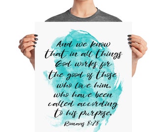 Romans 8 28 | Etsy