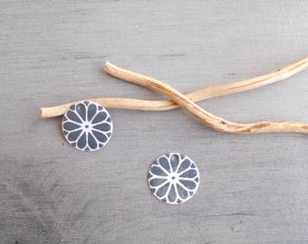 X 2 dark grey and white sequins
