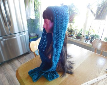 Hooded scarf, scoodie, Hand made