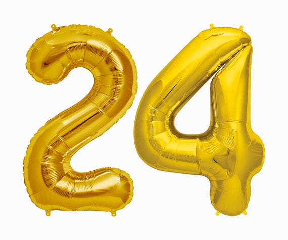  24 Balloons  24th birthday party decorations jumbo 