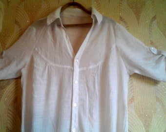 Blouse white,Blouse summer.