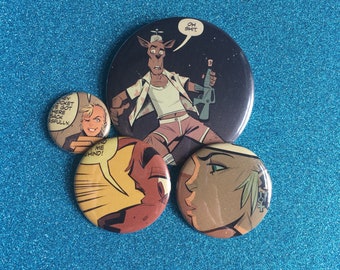TANK GIRL buttons / pins set
