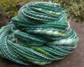 Handspun yarn merino silk