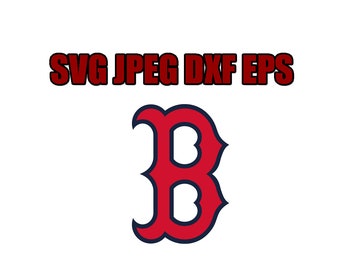 Boston Red Sox SVG File - Vector Design in, Svg, Eps, Dxf, and Jpeg Format for Cricut and Silhouette, Digital download !!!!!!!!!!!!!!!!!!
