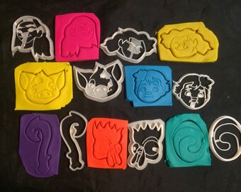 Moana, Maui, Pua, Heihei Cookie Cutters