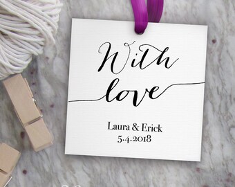 Fall in Love Tag Printable Editable Tag Template // Wedding