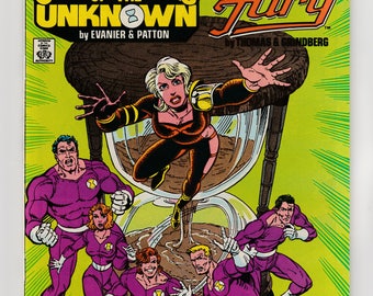 Secret Origins 12 Challengers Of The Unknown And Golden Age Fury DC Comics 1986 Comic Book NM Roy Dann Thomas Story Grindberg DeZuniga Art Secret Origins 12 Challengers Of The Unknown And Golden Age Fury DC Comics 1986 Comic Book NM Roy Dann Thomas Story Grindberg DeZuniga Art