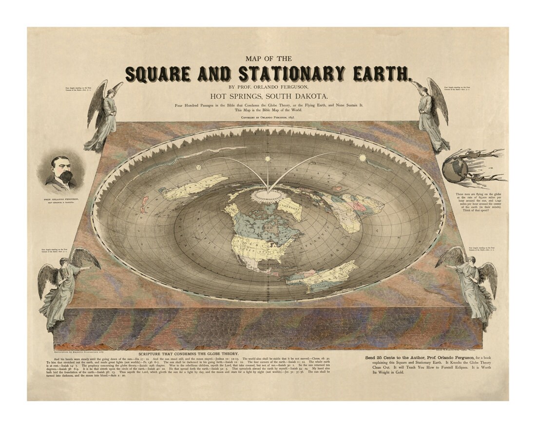 old flat earth map old flat earth map