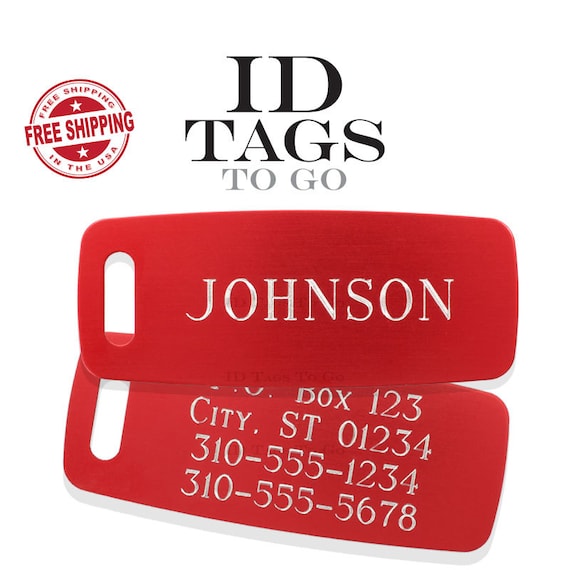 golf tournament promo personalized luggage tags