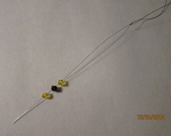 IgoLochKoy, Fine Stainless Steel Beading Needle, 4" long, Magnetic - Available Individually & in Larger Pkgs