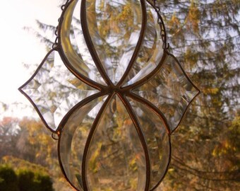 Clear bevel stained glass art