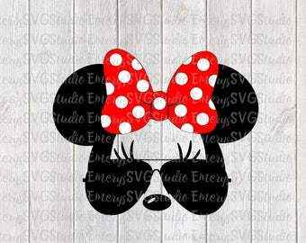 SVG DXF File for Minnie with Sunglasses