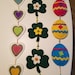String of Hearts, Heart Garland, Hand Appliqued Garland