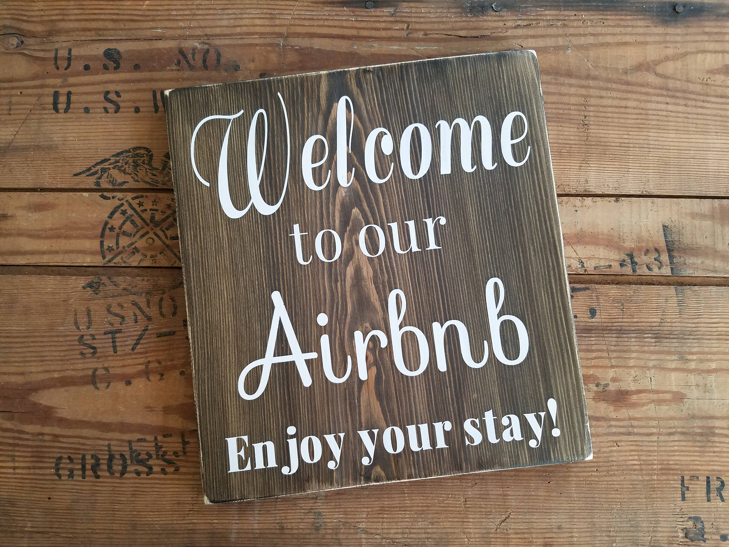 Airbnb Sign. Welcome Sign Vacation Home Signs Home Signs