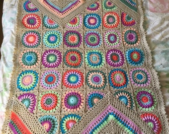 Wildflower baby blanket / lapghan/ Afghan / throw
