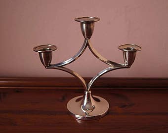 Vintage silver plated candlestick.