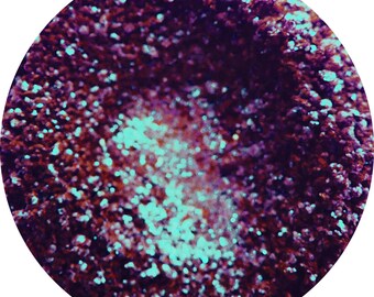 Cherry Cola Brown and Turquoise Shift Vegan Duochrome Loose or Pressed Eyeshadow Pigment - Surge