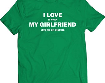 funny i love it when my girlfriend lets me watch hockey gift
