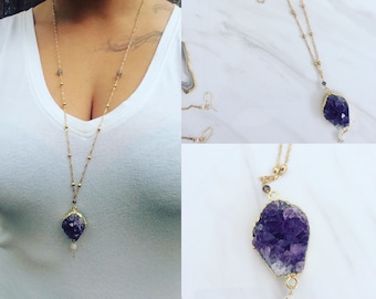 Raw Adjustable Amethyst