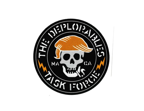 GIANT 10 The Deplorables  Task Force Back Patch