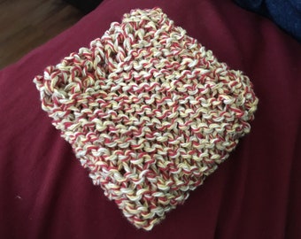ONE knitted 100% cotton dishcloth/washcloth