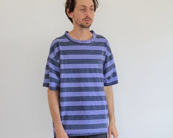 Pastel Striped Oversized Tee Medium